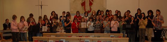 2008/12/13 Christmas recorder-playing in Liberec